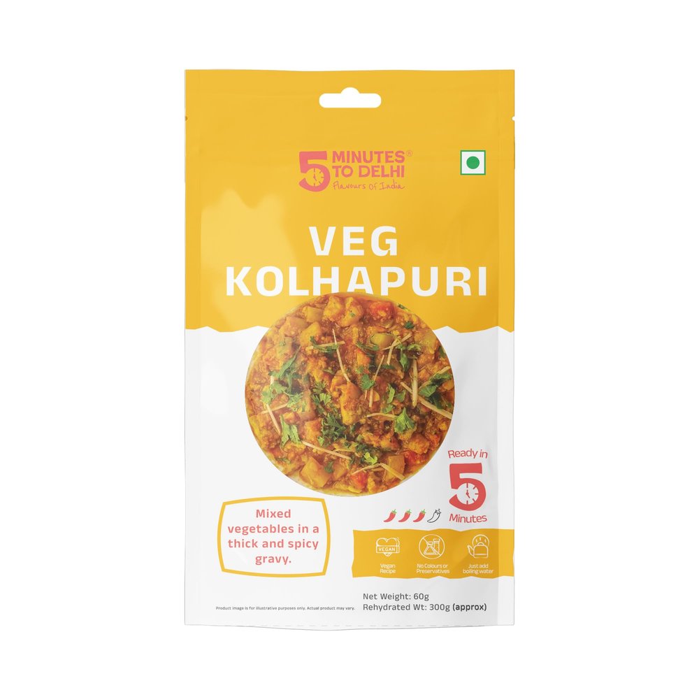 Veg Kolhapuri Instant Meal | Ready to Eat in 5 minutes | 300g Serving Size