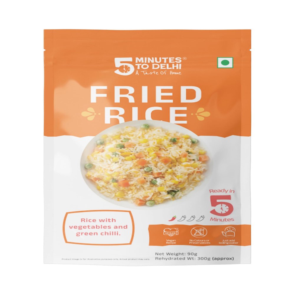 Fried Rice - Instant Meal Kit | Ready to Eat in 5 minutes | Serving Size : 300g