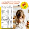 Multivitamin Gummies for Kids - Natural Apple and Strawberry Flavour - 100 Vitamin Gummies - with 12 essential Nutrients - Low Sugar - Kids Multivitamins - with Zinc, A, B6, B12, C, D3, E, K1 Vitamins view 2