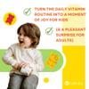 Multivitamin Gummies for Kids - Natural Apple and Strawberry Flavour - 100 Vitamin Gummies - with 12 essential Nutrients - Low Sugar - Kids Multivitamins - with Zinc, A, B6, B12, C, D3, E, K1 Vitamins view 4
