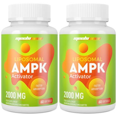 Liposomal AMPK Activator Capsules 2000 mg(2 Package),6-in-1 Formula with Quercetin Dihydrate, Resveratrol and Cinnamon Bark, for Antioxidant Support and Cellular Regulation, NO Soy,NO Gluten