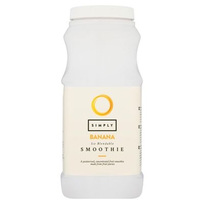 Simply Banana Smoothie, Vegan Blendable Concentrated Smoothie Mix Made with Real Fruit Puree (1 Litre)