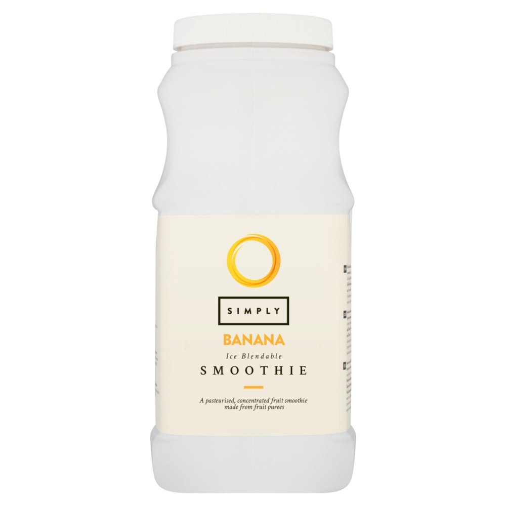 Simply Banana Smoothie, Vegan Blendable Concentrated Smoothie Mix Made with Real Fruit Puree (1 Litre)