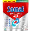 Somat Excellence 4-in-1 Caps, 94 Caps (2 x 47 Caps), Quick Resolution Dishwasher Tablets, Somat Caps for Excellent Cleaning and Shine Even in the Eco Program and at Low Temperatures view 2