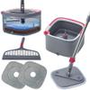 Heavy Duty Square Spin Mop for Floor Cleaning, Separate Compartment for Clean and Dirty Water, Use Any Cleaning Solution, Self Cleaning, Machine Washable Pads view 1