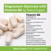 Magnesium Glycinate Supplement with Vitamin B6, 365 750mg Vegan Vegetarian Capsules, 1500mg 2 Capsule Serving - 300mg Magnesium, for Sleep, Reduction of Tiredness and Fatigue, UK Made by Natur Supps view 4