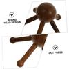 Beaupretty 3pcs Wood Head Massager Practical Claw Shape Scalp Massaging Tool for Hair Massager and Dry Scalp Relief view 4