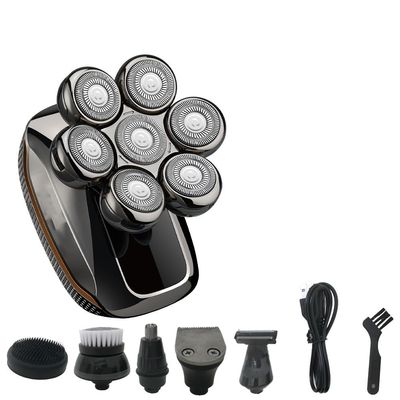 Electric Razor for Men, 6 in 1 Pro Wet Dry Electric Shaver for Men Beard Hair Trimmer Face Electric Razor Rechargeable Bald Head Shaving Machine LCD Display