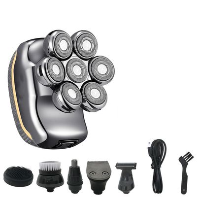 Electric Razor for Men, 6 in 1 Electric Shaver for Men 7 Head Electric Beard Trimmer USB Rechargeable Professional Hair Trimmer Hair Cutter Adult Razor