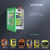 WDDEYYDS Aed Defibrillators Cabinet First Aid Wall-Mouted Storage Cabinet With Alarm Portable Medicine Box Carry Cage For Home Office(17.7 * 13.8 * 7.1 Inch),Green view 2