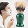 BEAHING Hair Shaving Brush Handle Bristle Safety Razor Brush Neck Sweep Brush Green view 2