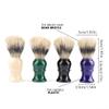 BEAHING Hair Shaving Brush Handle Bristle Safety Razor Brush Neck Sweep Brush Green view 4
