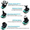 Electric Razor for Men, 5 in 1 Electric Razor Electric Shaver Rechargeable Shaving Machine for Men Beard Razor Wet-Dry Dual Use Waterproof Fast Charging view 2