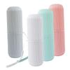 FOYTOKI Portable Toothbrush Case and Toothpaste Container 4pcs Travel Toothbrush Box with Lid for Home and Hotel Oral Care Accessories view 1