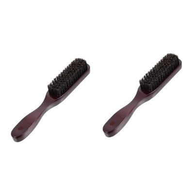FRCOLOR 2pcs Wooden Shaving Brush for Men Beard Care Brush Bristle Mustache for Beard Grooming Facial Cleansing Alternative Barber Accessories