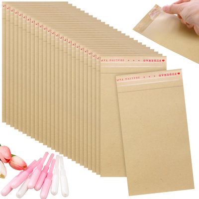 Saypacck 200 Pcs Kraft Disposal Bags, Moisture Resistant, Odor Control, Self Adhesive Feminine Hygiene, Tampon Disposal Bags, 6 x 3.15 Inch