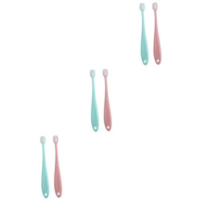 FRCOLOR 6pcs Boys and Girls Toothbrush Oral Care for Years Old Teething Shower Toothbrush for Mouth Cleaner