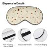 Adjustable Strap Sleep Eye Mask,Sleep Eye Elastic Mask,Unisex Comfortable Sleeping Eye Mask Cover for Airplane Travel Yoga Nap Compatible with Polka Dot Burrito Texture view 3