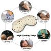 Adjustable Strap Sleep Eye Mask,Sleep Eye Elastic Mask,Unisex Comfortable Sleeping Eye Mask Cover for Airplane Travel Yoga Nap Compatible with Polka Dot Burrito Texture view 4