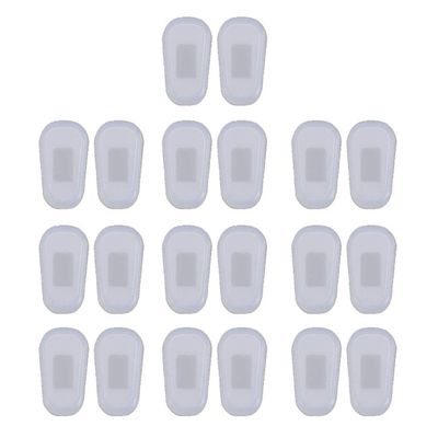 10 Pairs Push-in Eyeglass Nose Pads Soft Silicone Air Cushion Glasses Replacement Nosepad Anti-Slip Nose Bridge Pads Kit Eyeglass Nose Pad Replacement Slide On