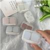 BEDARTIST 5 Pack Portable Contact Lens Cases, Clear Travel Size Eye Contacts Case Box Holder, Contact Lenses Tweezers Remover Tool Kit for Daily Outdoor (Pink) view 2