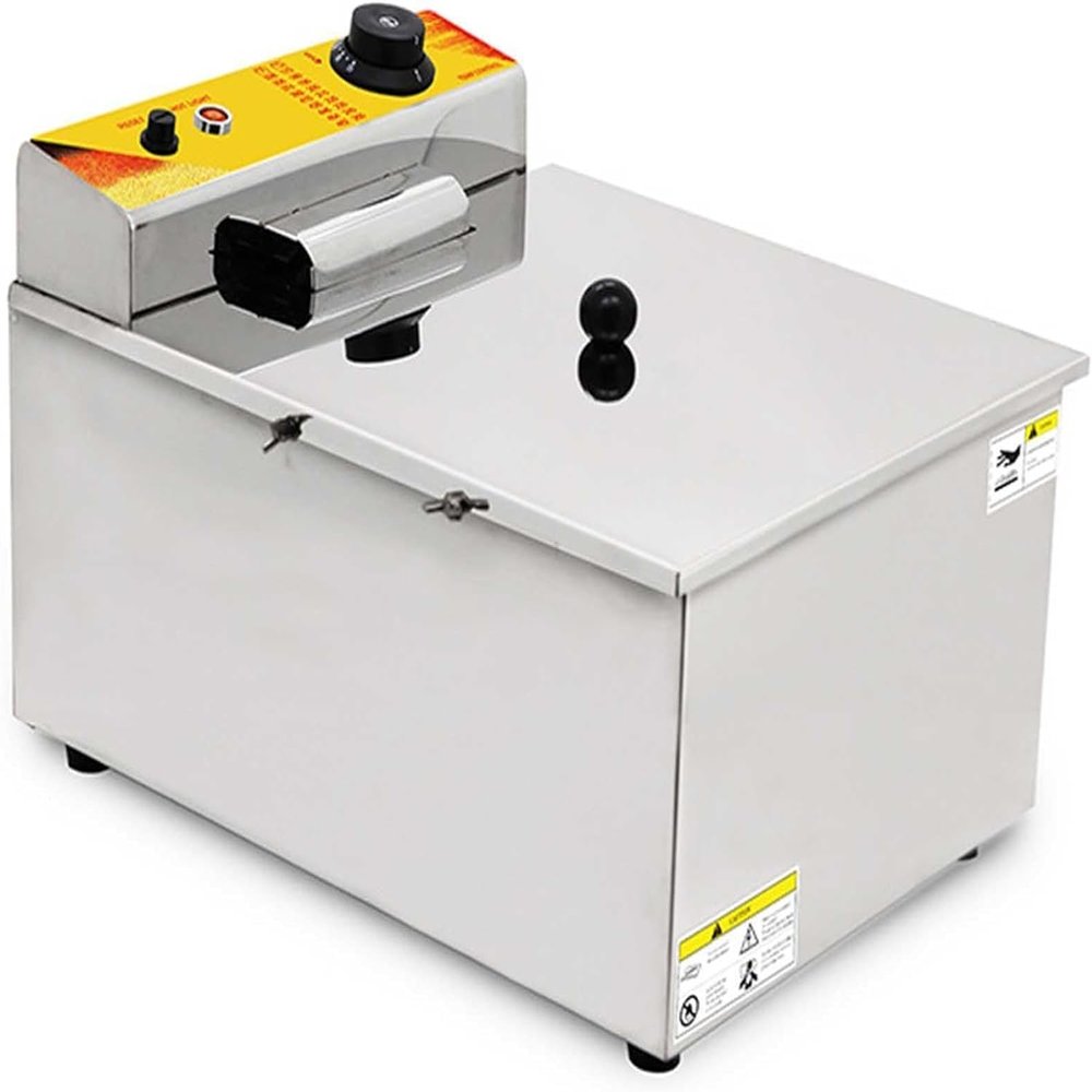 XINRISHENG 12L/25L Cheese Hot Dogs Sticks Fryer, 1900W/3000W Commercial Electric Fryer, Stainless Steel Countertop, Kitchen Fat Fryer,12l