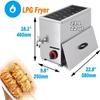 XINRISHENG Commercial Deep Fryer,21L Cheese Hot Dogs Sticks Fryer,LPG Deep Fryer,for Kitchen Restaurant Snack Bar Canteen Home view 2