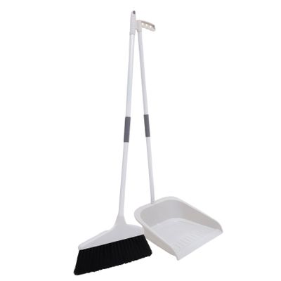 1 Set Dust Pan Broom Brush Sweeper Kit Stainless Steel Broom Dustpan