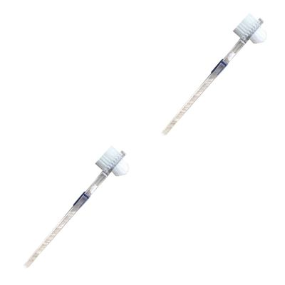 TOVINANNA 2pcs Toothbrush Soft Brush for False Teeth Cleaning Cleaning Brush Dentist Tools