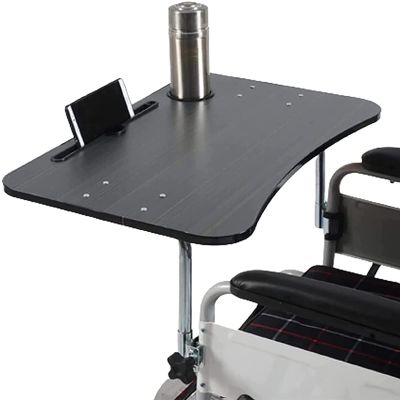 wanghaiyanBD Detachable Wooden Wheelchair Tray Dining Table, Wheelchair Tray Table, Wooden Dining Table Board,Wheelchair Accessories With Mobile Phone Holder, Portable Universal Tray Table
