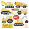 Digger/Tractor/Bulldozer Construction Vehicle Edible Prints Cake Topper A4 view 1