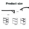 10 Pcs Glasses Ear Grips,Anti-Slip Eyeglasses Retainers Silicone Anti Slip Sleeve, Ear Hook Glasses Leg Sleeve, Anti Fall Leg Sleeve Glasses Glasses Grips Behind Ears Sideburns Fixator Protector. view 2