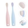 TOVINANNA Safe Pp Material Boys and Girls Toothbrush 2pcs First Toothbrush Soft Bristles Gentle Cleaning Travel-Friendly Infant Oral Care Brush view 4