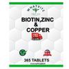 Biotin, Zinc & Copper 365 Tablets | Healthy Hair Growth Skin & Nails Supplement view 1