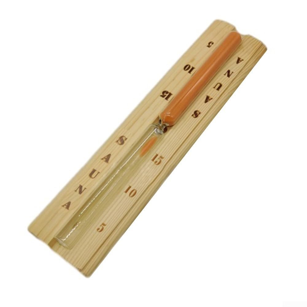 1PC Sauna Hourglass, Hourglass Sand Timer, 15 Minutes Wood Hourglass Sand Timer Countdown Clock for Spa Room Office