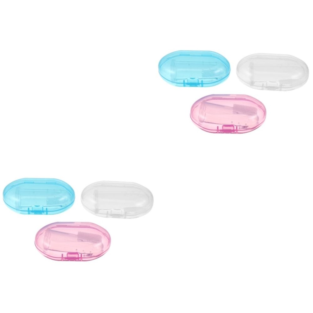 TOVINANNA 6pcs Silicone Boy Girl Oral Care Brush Reusable Massager Toothbrush for Boys and Girls for Toothbrush Years Oral Hygiene