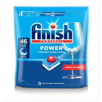 Finish Power Regular Dishwasher Tablets 46pk