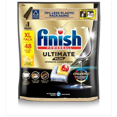 Finish Ultimate Plus Lemon Dishwasher Tablets 48pk