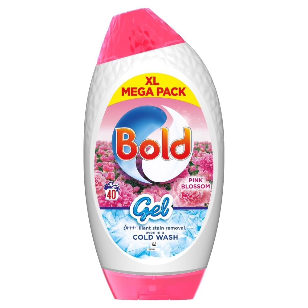 Bold 2in1 Washing Liquid Gel Pink Blossom 40w 1320ml
