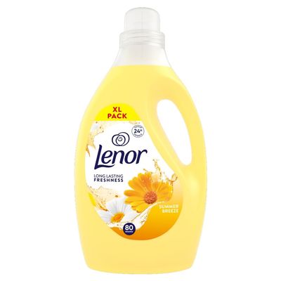 LENOR FABRIC CONDITIONER SUMMER BREEZE 80 WASHES 2460ML