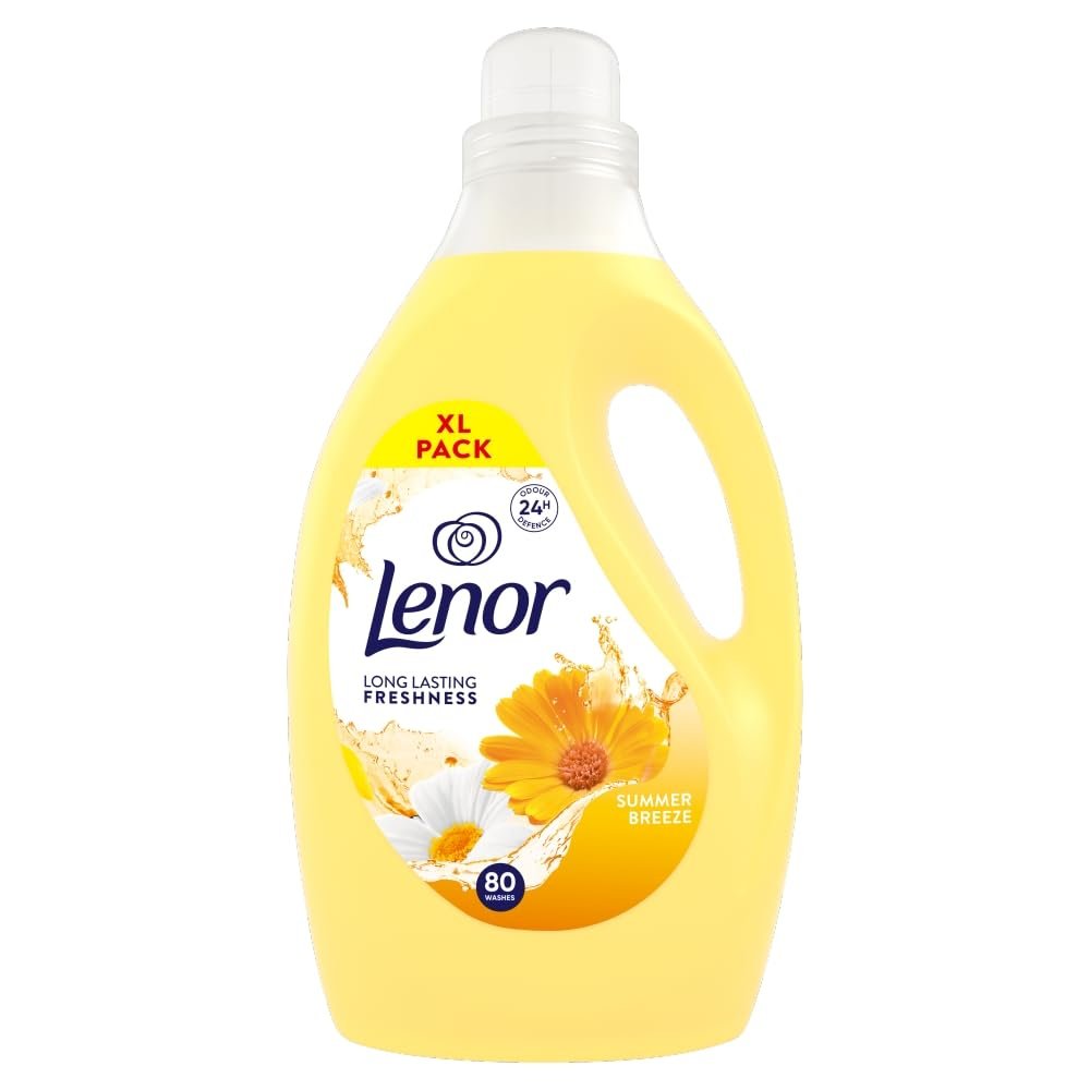 LENOR FABRIC CONDITIONER SUMMER BREEZE 80 WASHES 2460ML