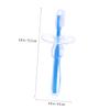 TOVINANNA 4pcs Silicone Toothbrush for Boys and Girls Training Bristle Brush Umbrella-Shaped Design for Toddlers for Early Dental Care at Home Travel view 4