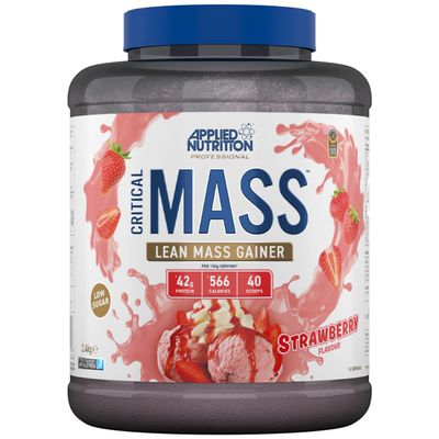 Applied Nutrition Critical Mass Professional - Weight Gain Protein Powder, High Calorie Weight Gainer, Lean Mass (2.4kg - 16 Servings) (Strawberry)