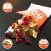 40YARDS American Football Gummy Bears Fruit Mix (175 g Bag) - Fruit Gum in Football Shape (Helmet, Football, Goal, Referee, Quarterback & Pitch) - New Recipe view 2