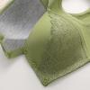 Underwire Bras for Women Thong Bodysuit Shapewear Green Stockings Crop Tank top Soft Bras for Women Harness Wasit mesh Crop Tank top with g-String Bandeau Bra Knickers Size 12 Full Body view 4