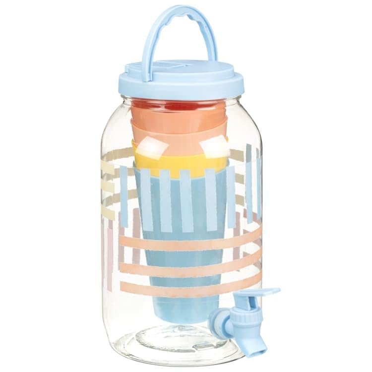 Drink Dispenser & Cups Picnic Set - This Drink Dispenser & Cups Picnic Set is Perfect For Picnics And Outdoor Gatherings.