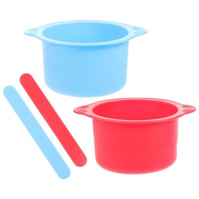 minkissy Professional Wax Warmer Bowl Silicone Wax Pot Replacement Non-stick Bowl for Hair Removal Stirring Stick