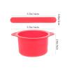 minkissy Professional Wax Warmer Bowl Silicone Wax Pot Replacement Non-stick Bowl for Hair Removal Stirring Stick view 2