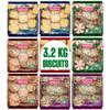 Halal Certified Biscuits - Sesame Biscuits, Seeds Kernels, Hazelnut Biscuits, Chocolate Cookies - Halal sweets (8x400g) view 1