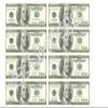 $100 Dollar Bills/Notes USA/American Currency Edible Icing Sheet A4 Cake Toppers view 1